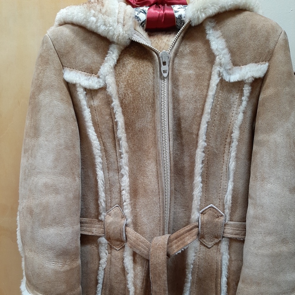 San Remo vintage Shearling jacket size 8